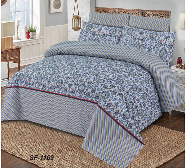 Cotton Printed Quilt Cover Set