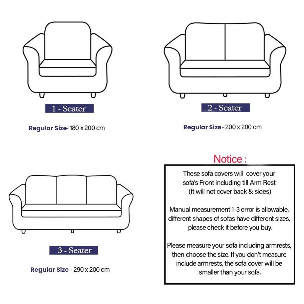 Jersey Sofa Covers - Dark Brown