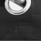 Set Of 2 Plain Black  Window Curtains Panels