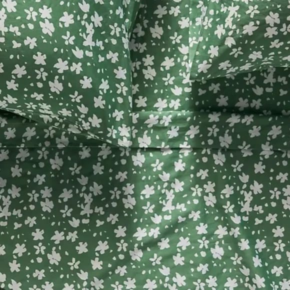 Star Green Printed Kids Bed Sheet Set