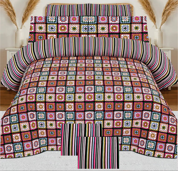 Cotton Printed Bed Sheet Set