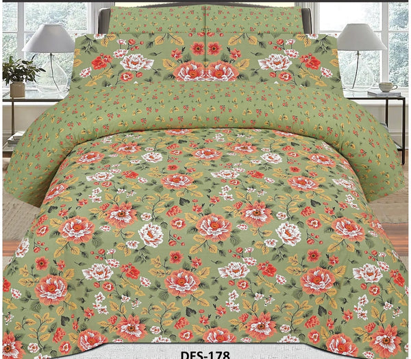 Cotton Printed Bed Sheet Set