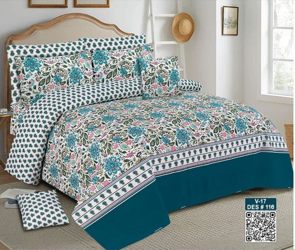 Cotton Printed Bed Sheet Set