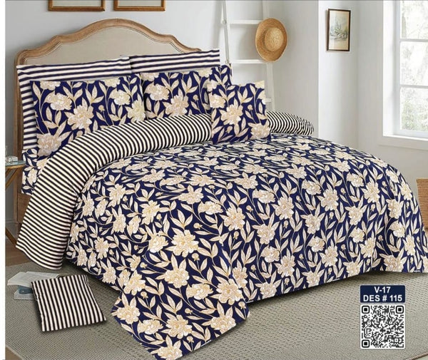 Cotton Printed Bed Sheet Set