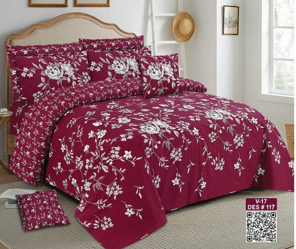 Cotton Printed Bed Sheet Set