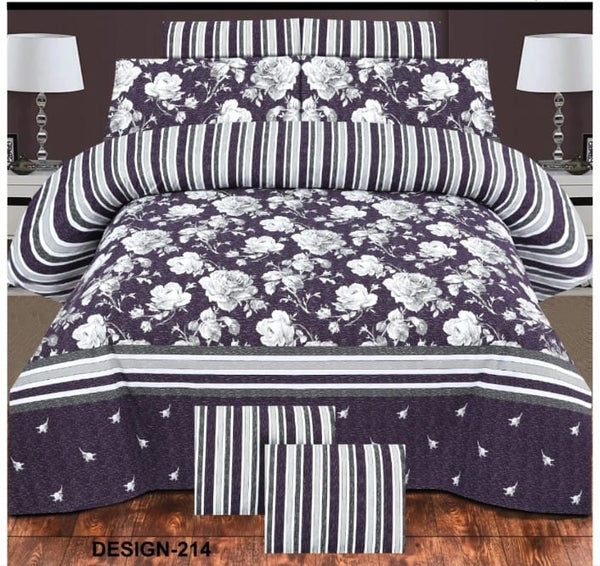 Cotton Printed Bed Sheet Set