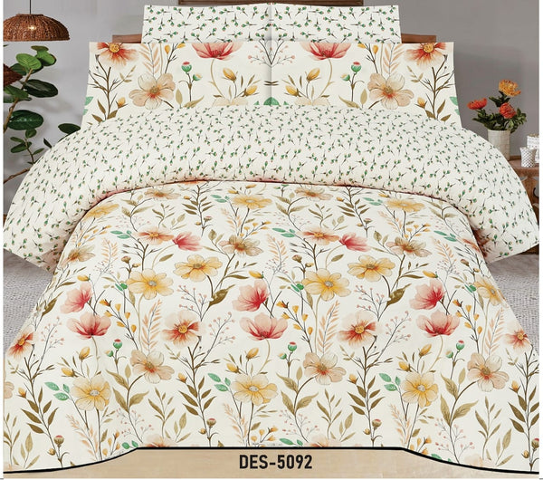 Cotton Printed Bed Sheet Set