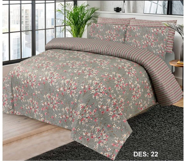 Cotton Printed Bed Sheet Set