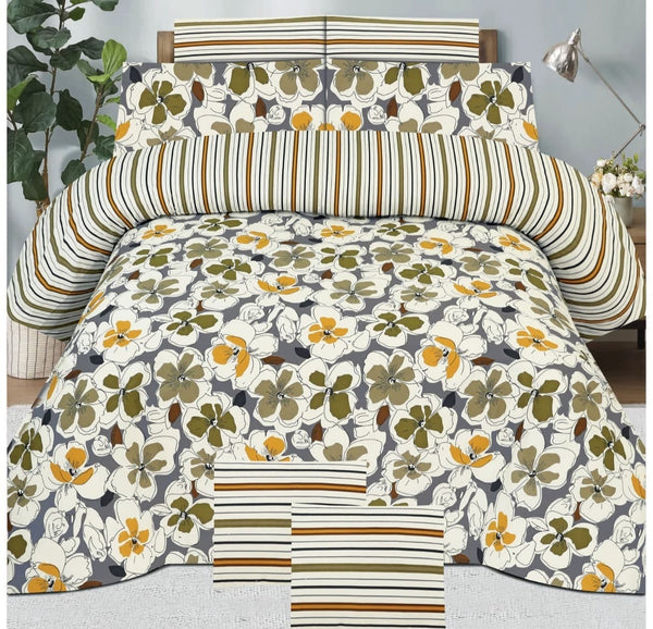 Cotton Printed Bed Sheet Set