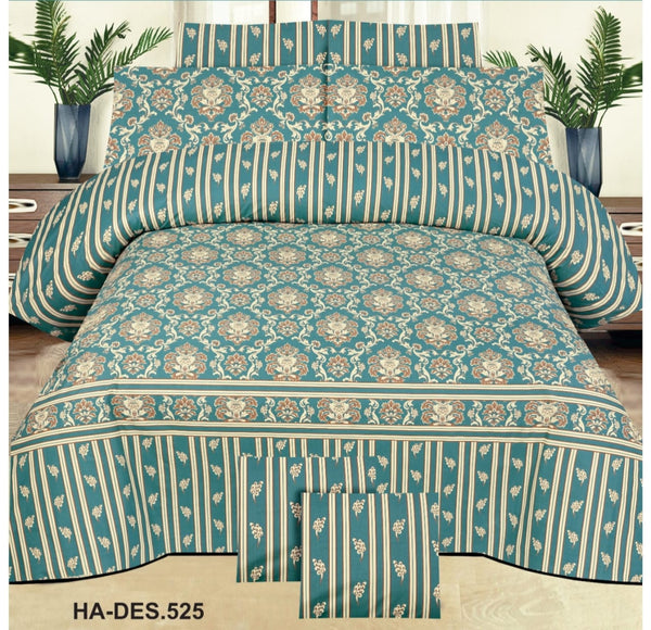 Cotton Printed Bed Sheet Set