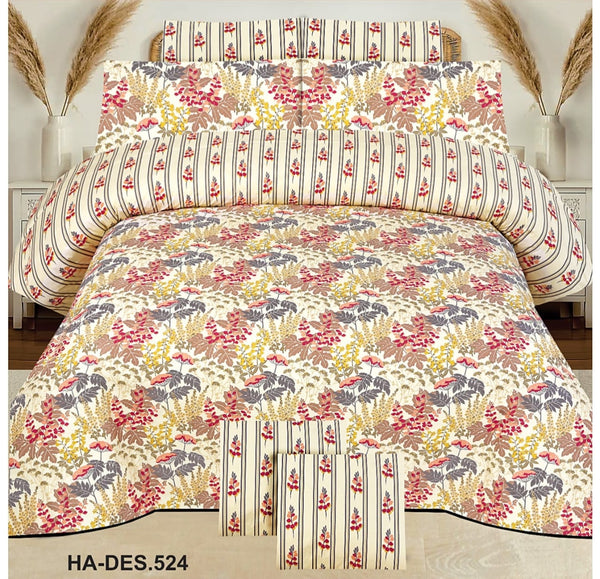 Cotton Printed Bed Sheet Set