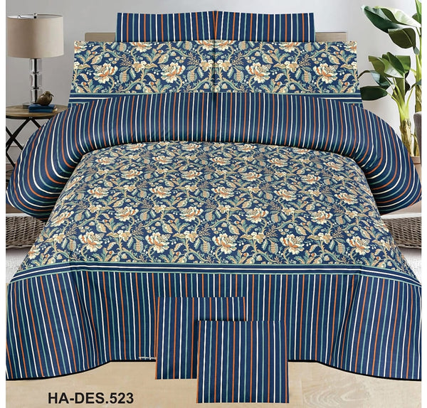 Cotton Printed Bed Sheet Set