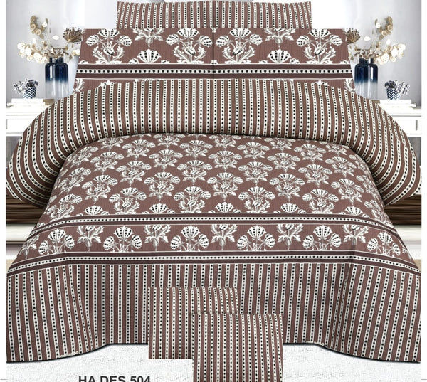 Cotton Printed Bed Sheet Set