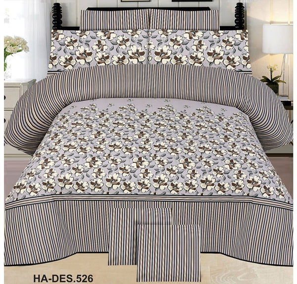 Cotton Printed Bed Sheet Set