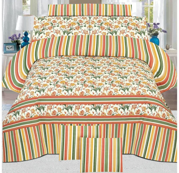 Cotton Printed Bed Sheet Set
