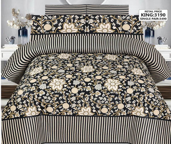 Cotton Printed Bed Sheet Set