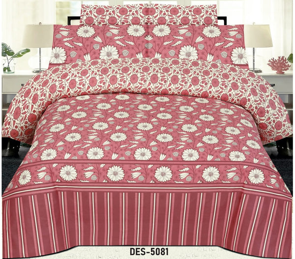 Cotton Printed Bed Sheet Set