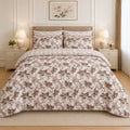 Damask Motif Cotton Printed Bed Sheet Set