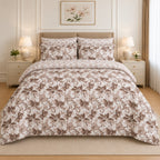 Damask Motif Cotton Printed Bed Sheet Set