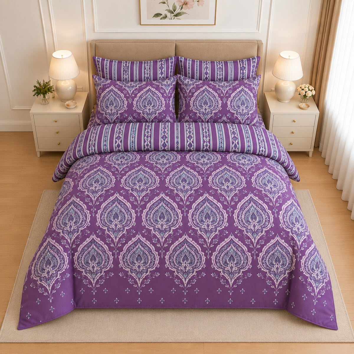 Emerald Secret Cotton Printed Bed Sheet Set