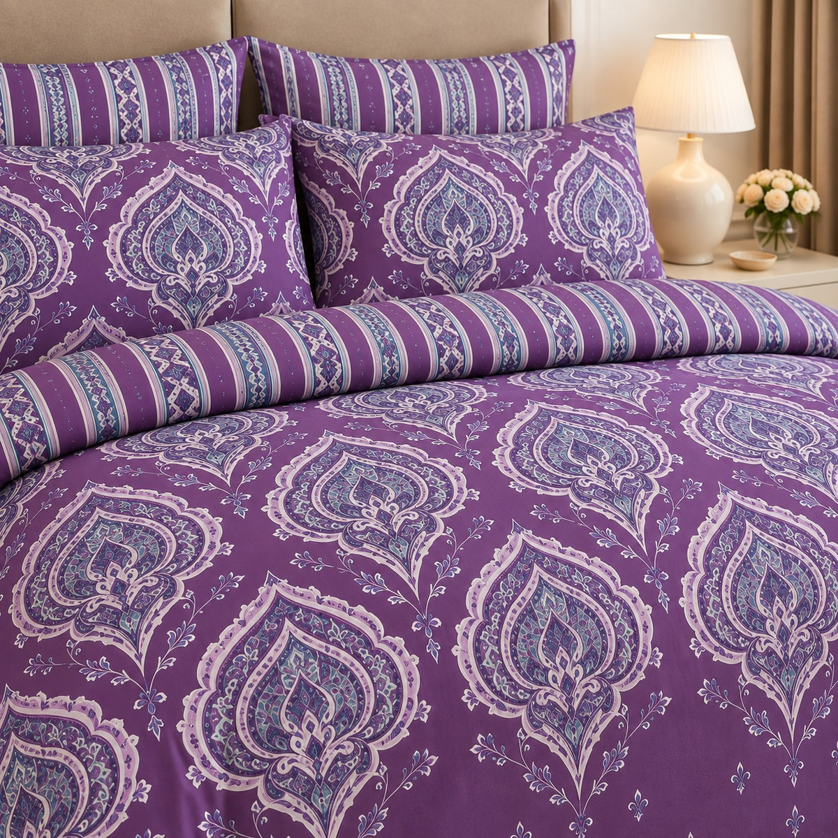 Emerald Secret Cotton Printed Bed Sheet Set