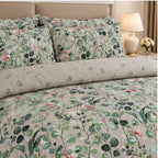Muted Chevron & Mosaic Cotton Printed Bed Sheet Set