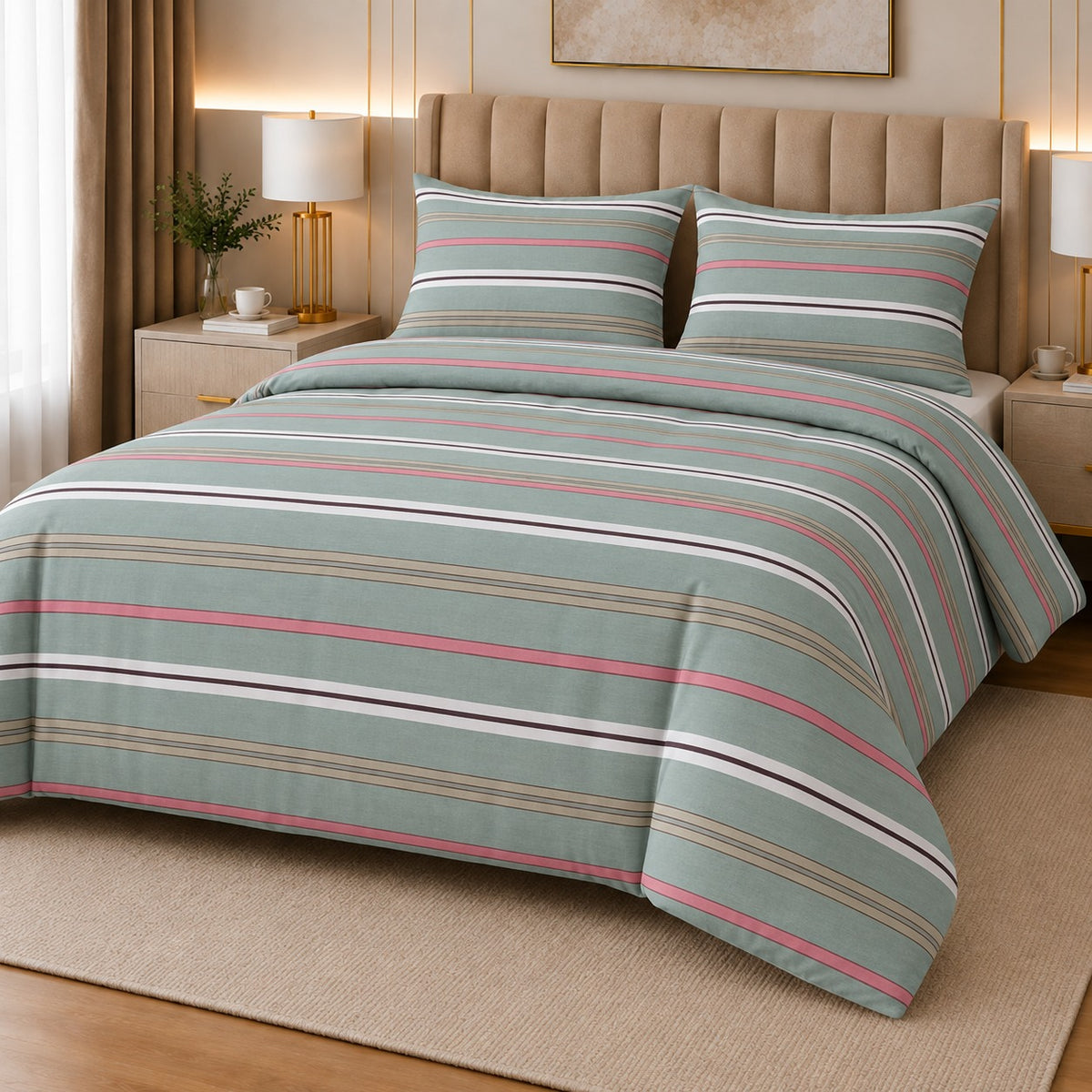 Percale Cotton Bed Sheet Set