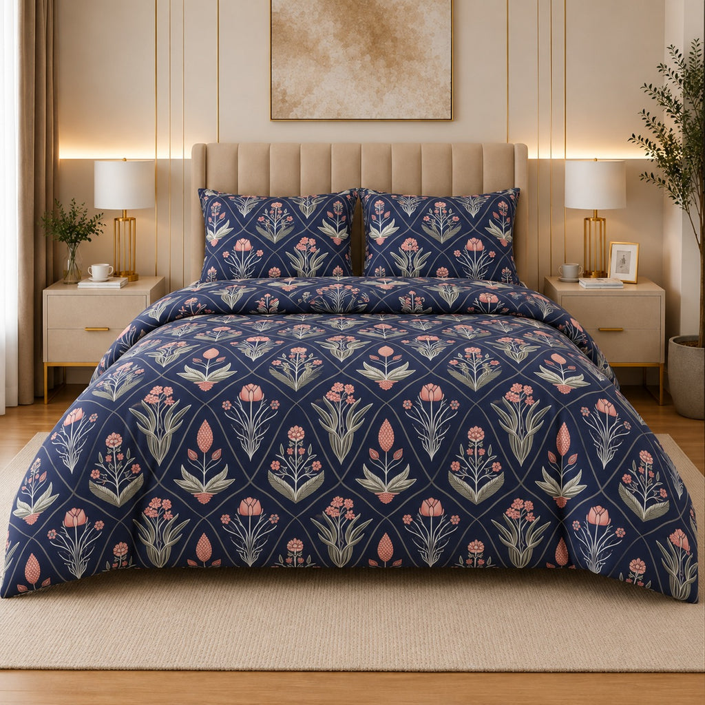 Percale Cotton Bed Sheet Set