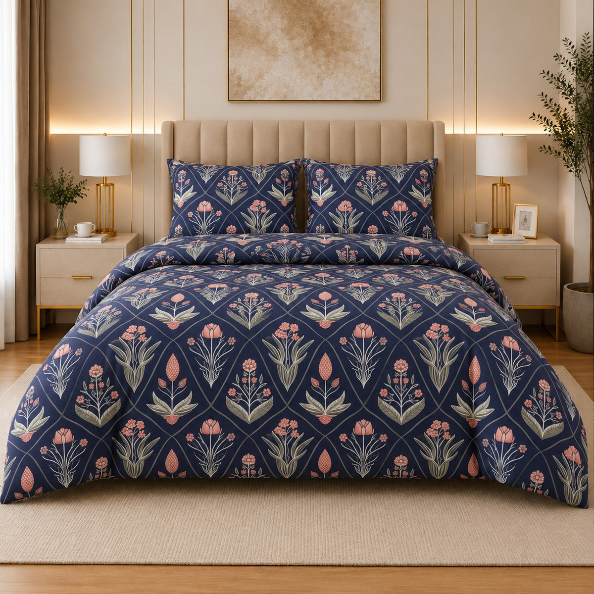 Percale Cotton Bed Sheet Set