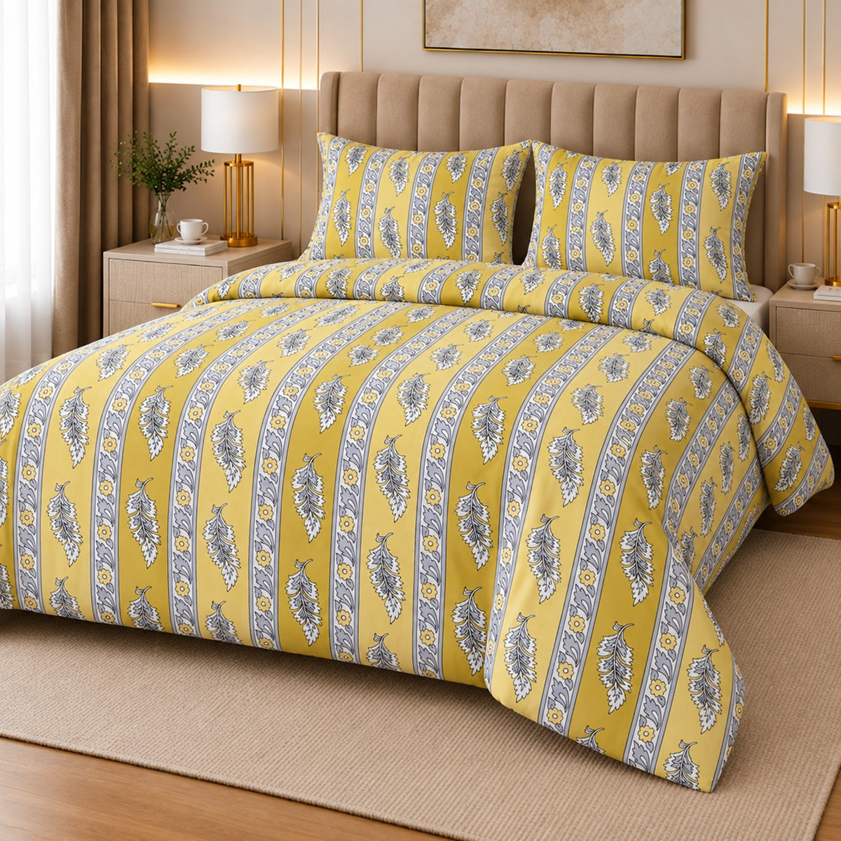 Percale Cotton Printed Quilt Cover Set