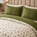 Classic Indigo Paisley Percale Cotton Bed Sheet Set