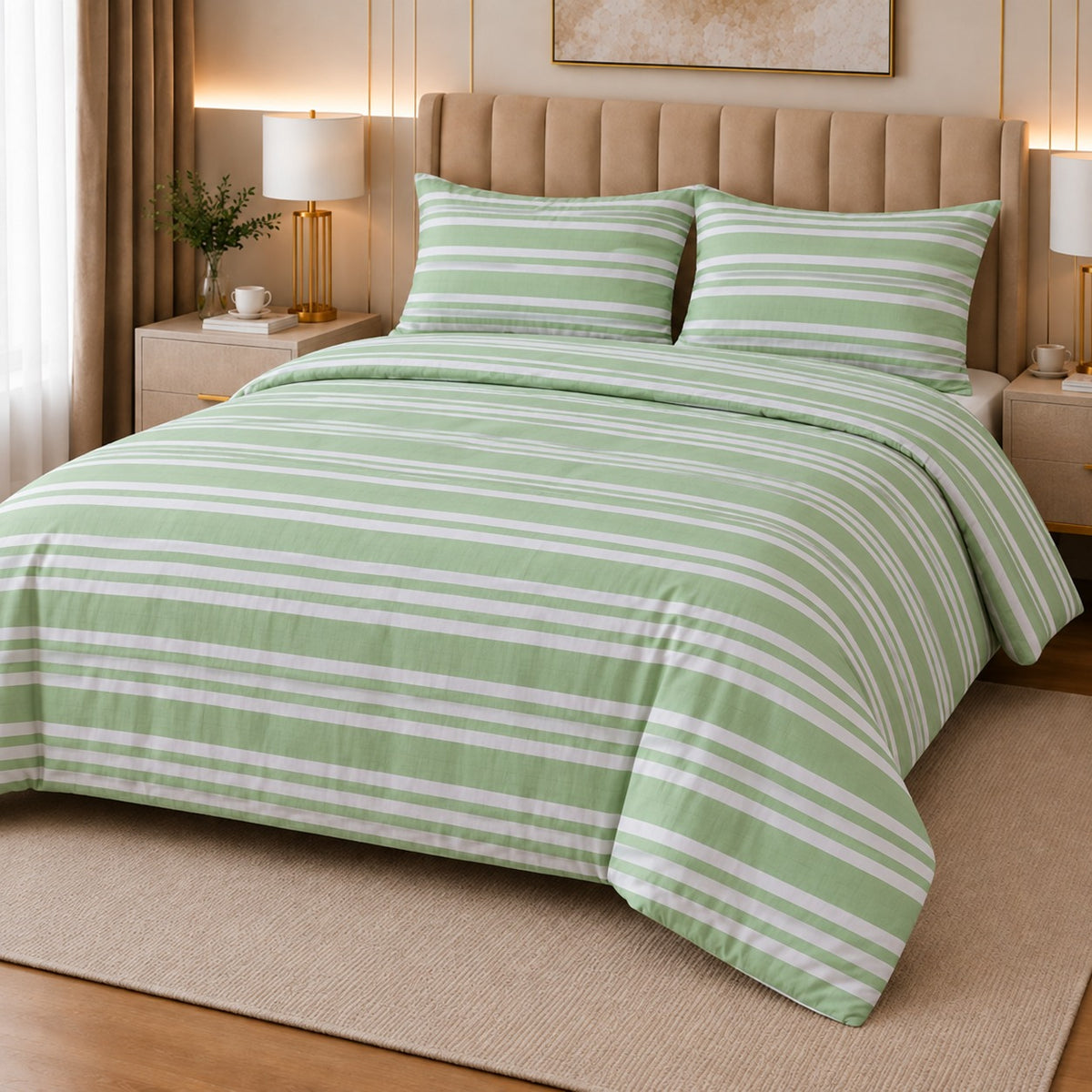 Percale Cotton Printed Quilt Cover Set
