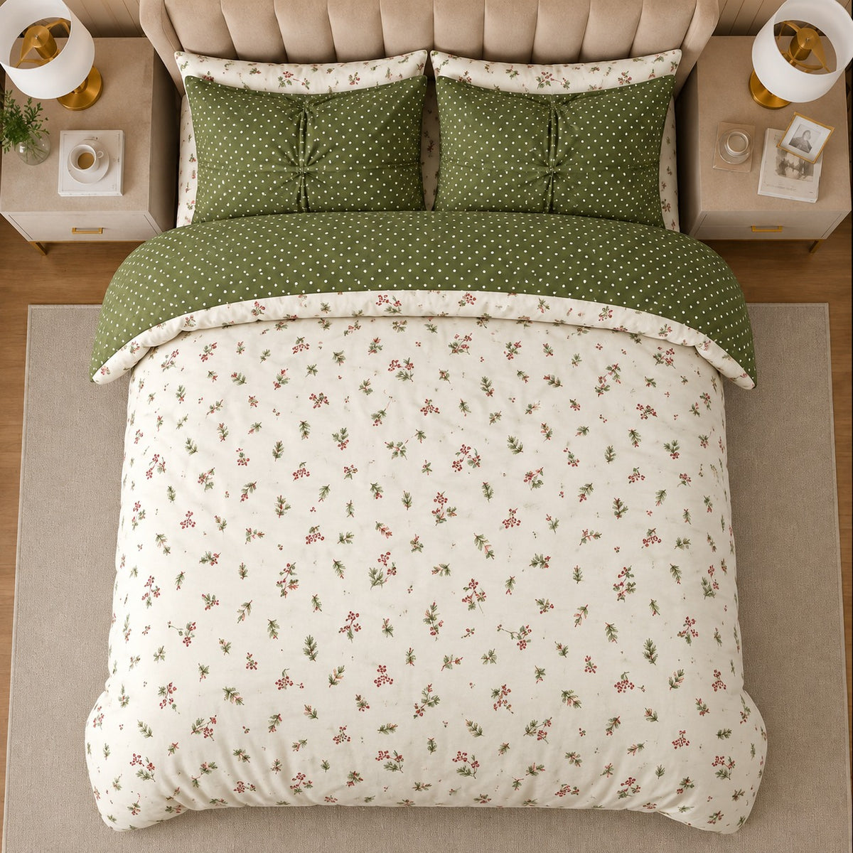 Classic Indigo Paisley Percale Cotton Bed Sheet Set