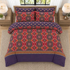 Sage Meadow Percale Cotton Bed Sheet Set