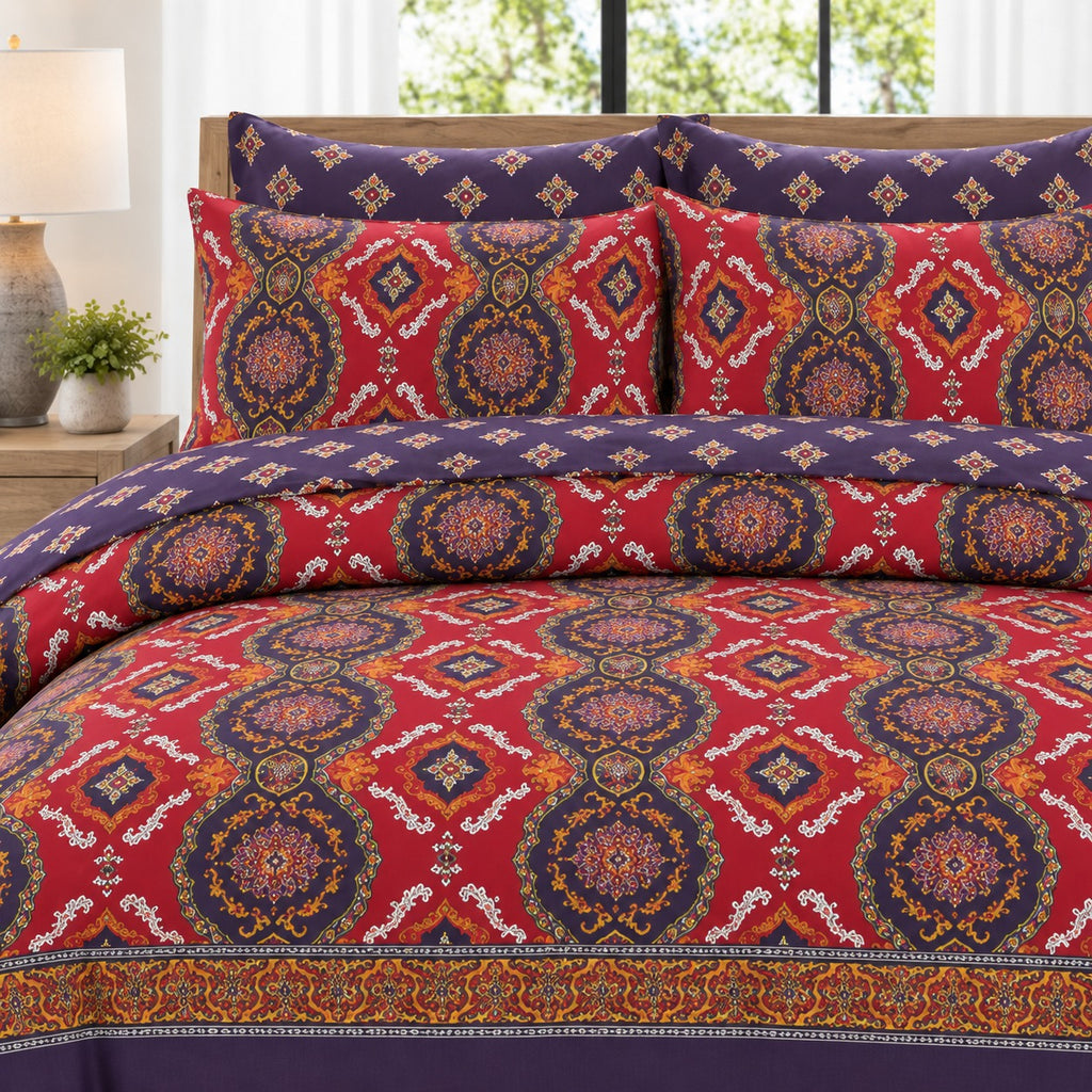 Sage Meadow Percale Cotton Bed Sheet Set
