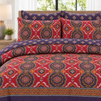 Sage Meadow Percale Cotton Bed Sheet Set