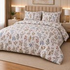 Muted  Vintage Percale Cotton Bed Sheet Set