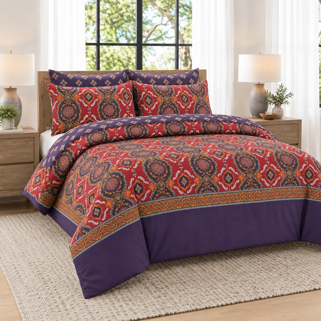 Sage Meadow Percale Cotton Bed Sheet Set