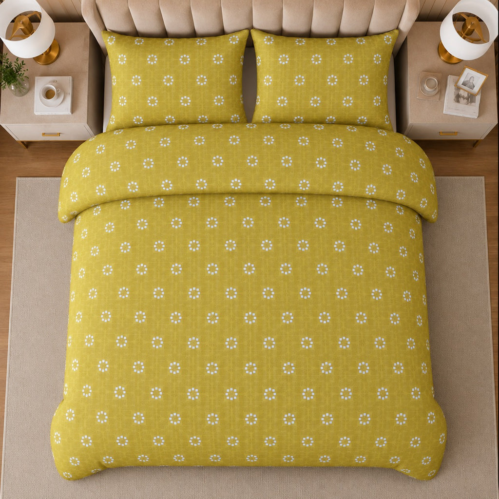 Foliage Percale Cotton Printed Quilt Cover Set