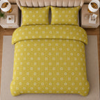 Foliage Percale Cotton Printed Quilt Cover Set