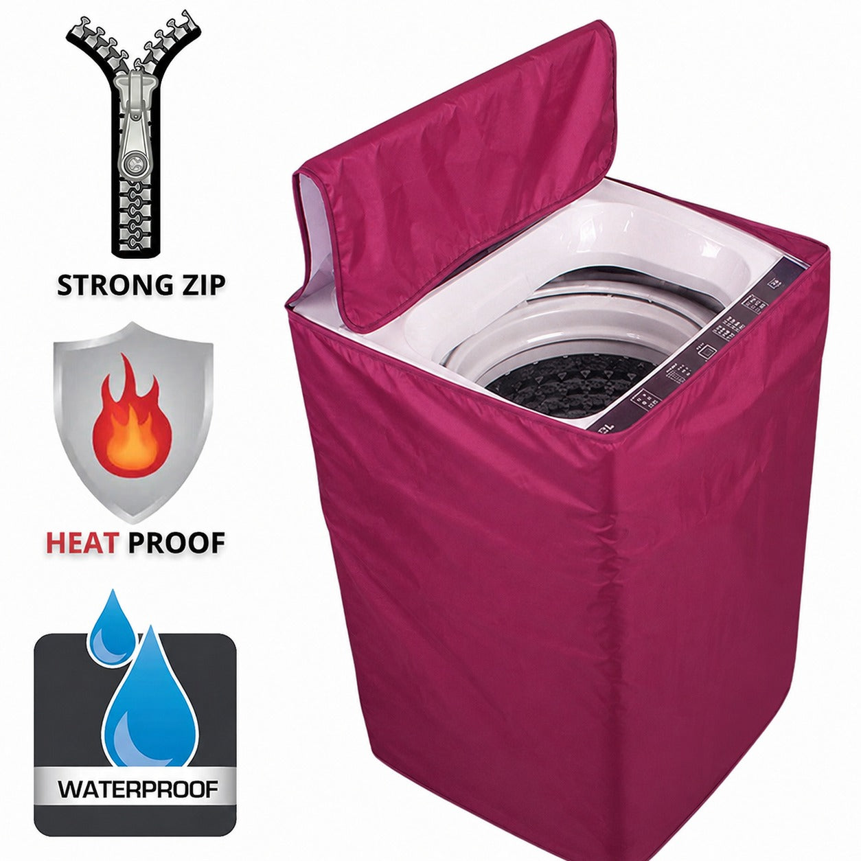 Washing Machine Cover - Maroon