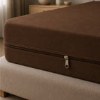 Zipper Waterproof Mattress Protect -  Brown