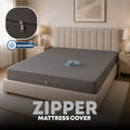 Zipper  Waterproof Mattress Protect - Grey