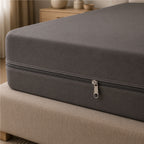 Zipper  Waterproof Mattress Protect - Grey