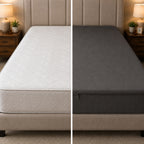 Zipper  Waterproof Mattress Protect - Grey