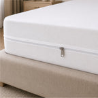 Zipper Waterproof Mattress Protect - White