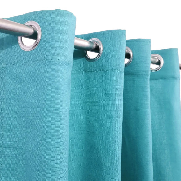 Set Of 2 Plain Froze Window Curtains Panels