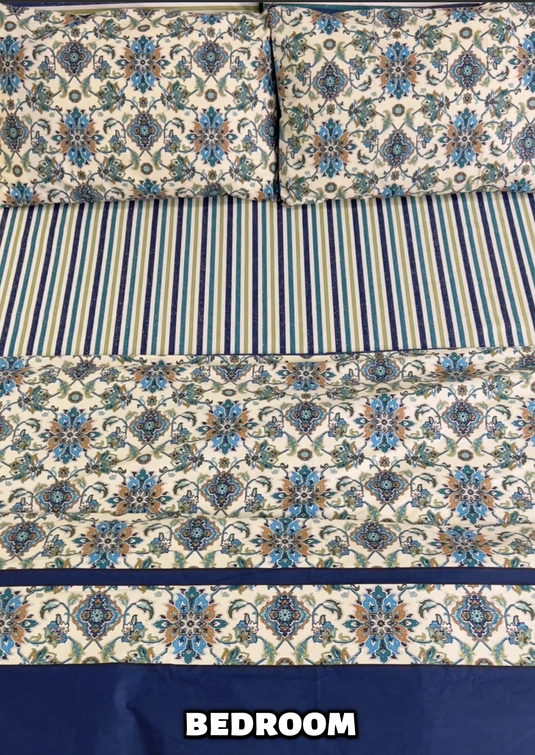 Ishal - Cotton Printed Quilt Cover Set