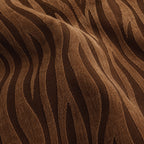 Zebra Velvet Seat Cover Sets for Chair - Brown