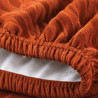 Zebra Velvet Seat Cover Sets for Chair - Copper